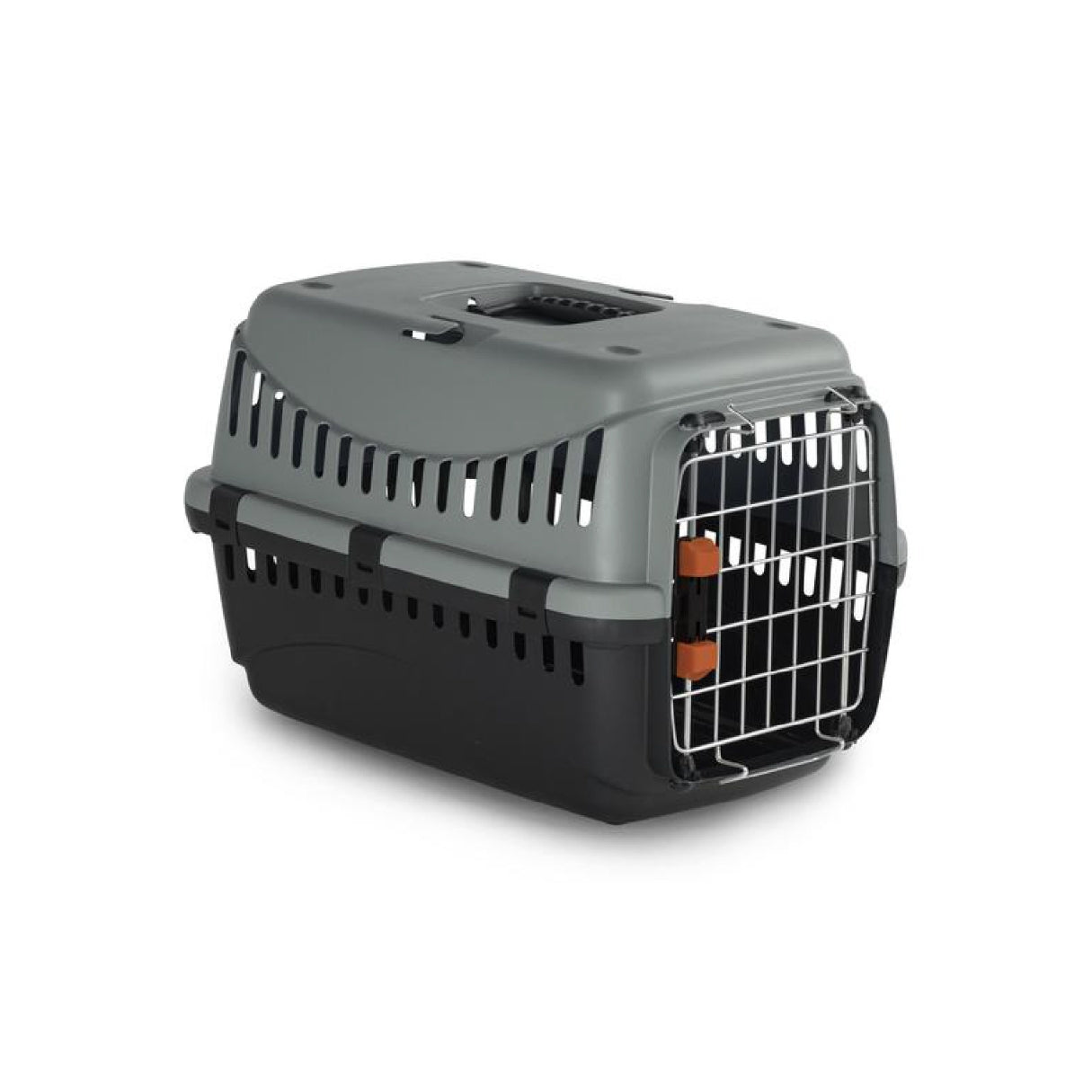 Black and gray travel carrier