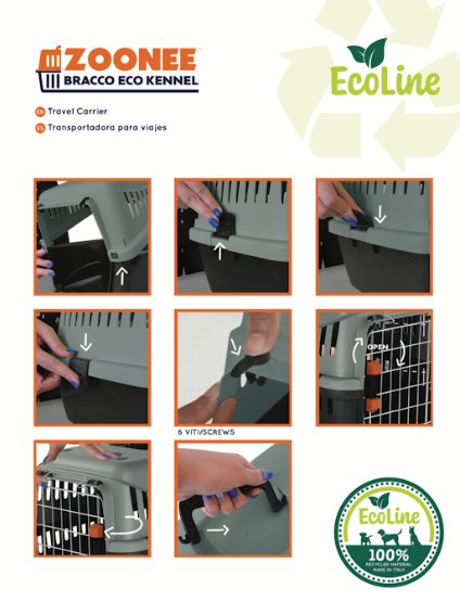 Zoonee Bracco Eco Kennel, travel carrier