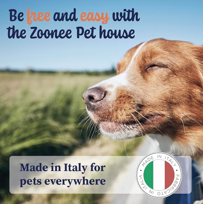 Be free and easy with Zoonee Pet House, made in Italy for pets everywhere