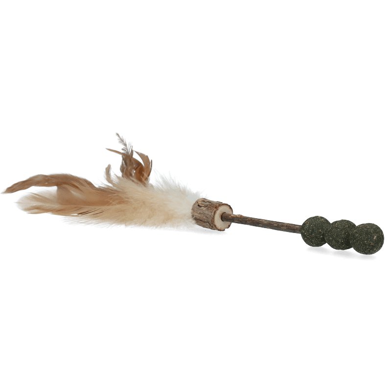 Addicted Stick with Balls and Feathers - zooneepet.com