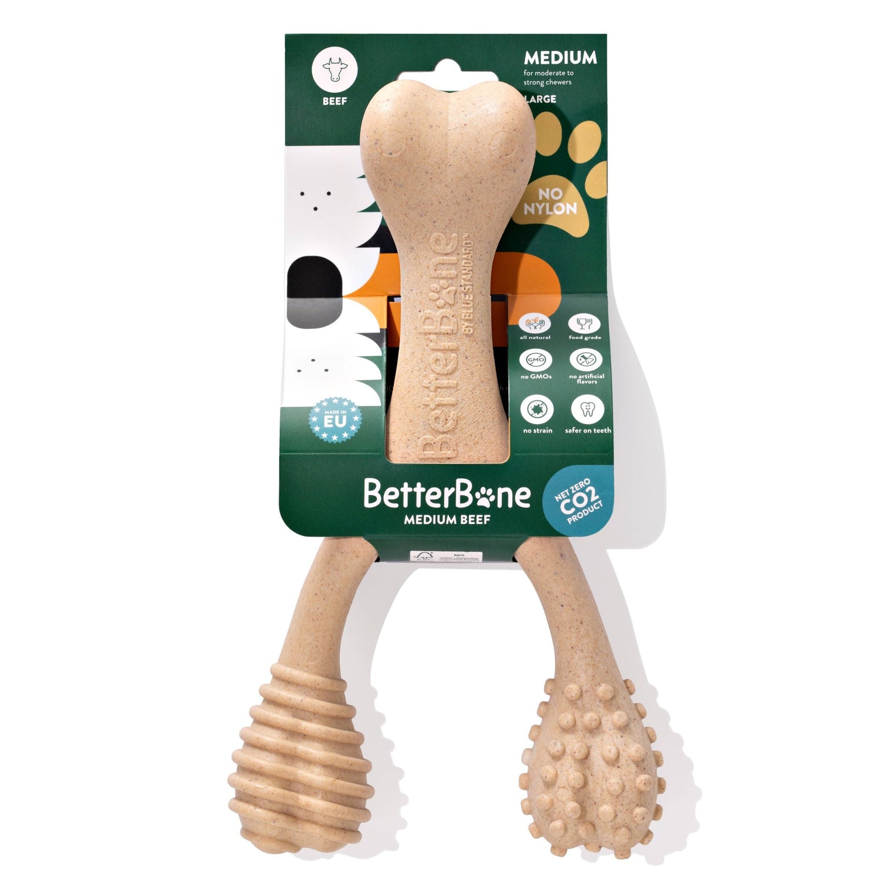 BetterBone Medium Density - Perfect for medium to strong chewers! Natural, healthier, safer. - zooneepet.com