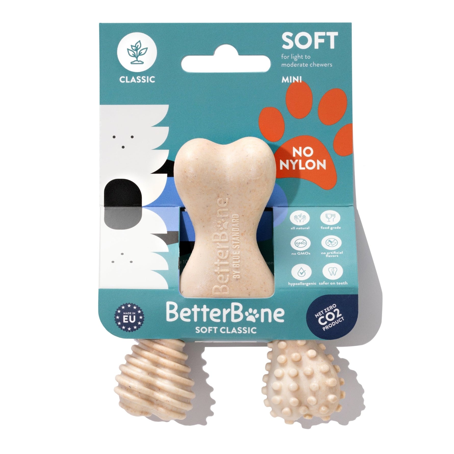 BetterBone SOFT Density - All - Natural, Perfect for teething Puppies, Older dogs, LIGHT chewers - zooneepet.com