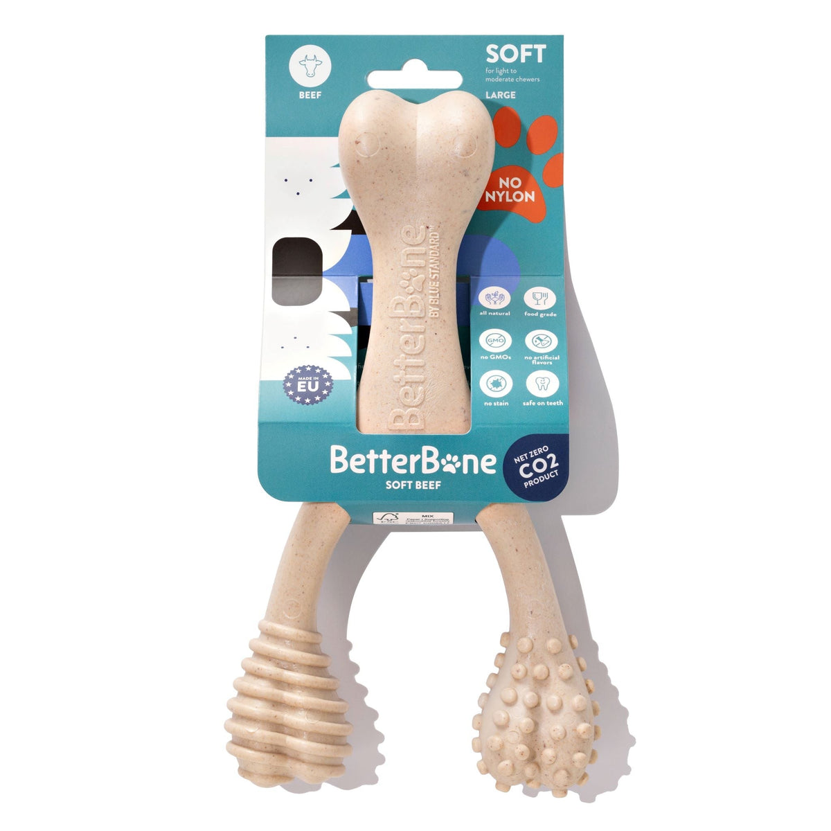 BetterBone SOFT Density - All - Natural, Perfect for teething Puppies, Older dogs, LIGHT chewers - zooneepet.com