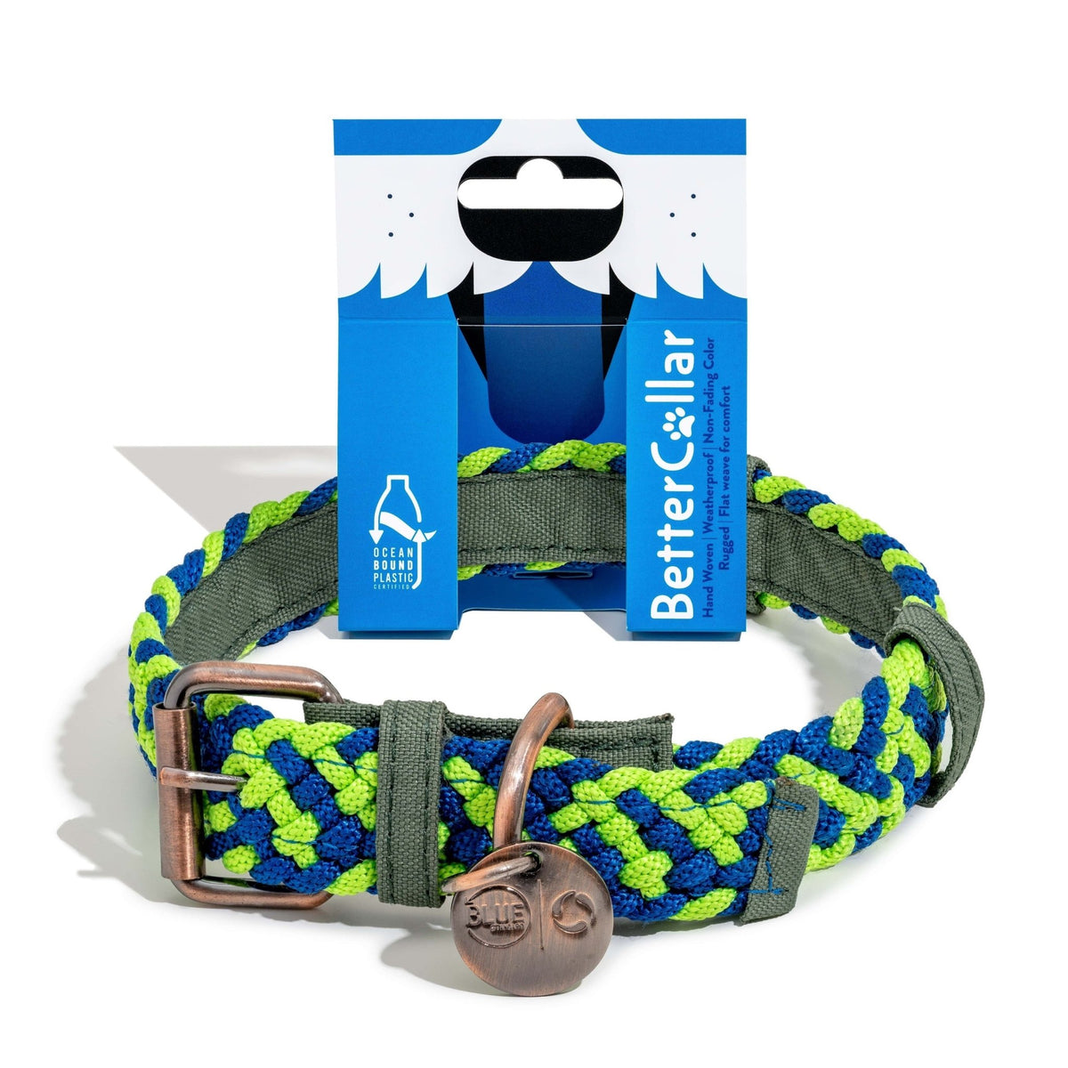 BetterCollar - 100% Fairtrade Recycled Ocean Bound Plastic Dog Collar - zooneepet.com