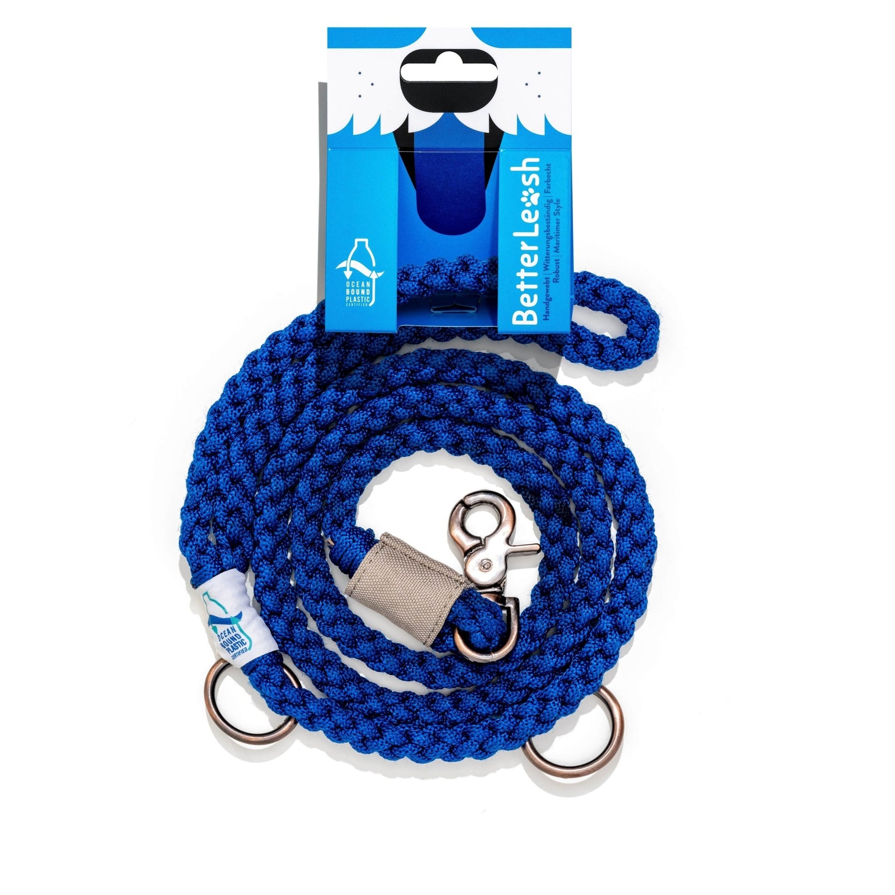 BetterLeash - 100% Fairtrade Recycled Ocean Bound Plastic Dog Leash - zooneepet.com