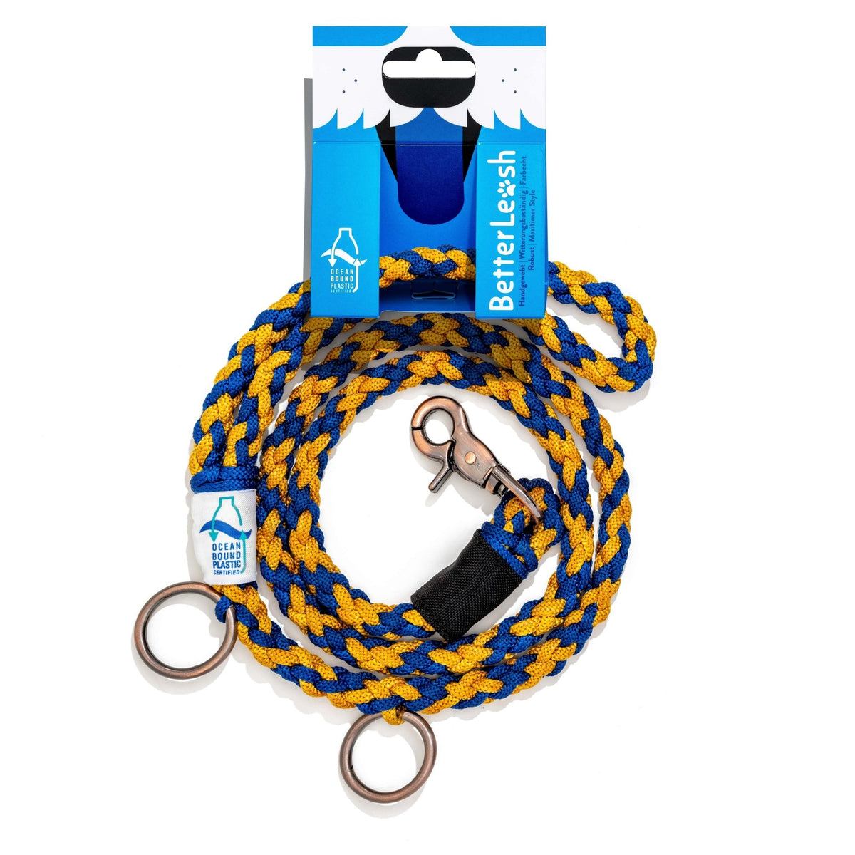 BetterLeash - 100% Fairtrade Recycled Ocean Bound Plastic Dog Leash - zooneepet.com