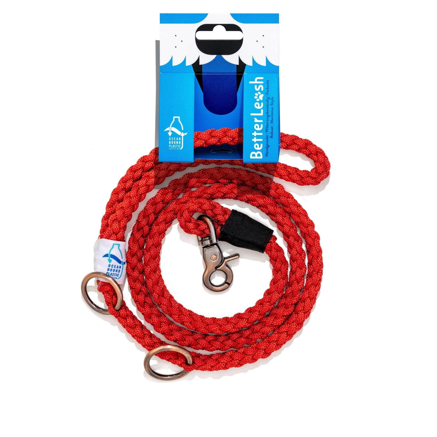 BetterLeash - 100% Fairtrade Recycled Ocean Bound Plastic Dog Leash - zooneepet.com