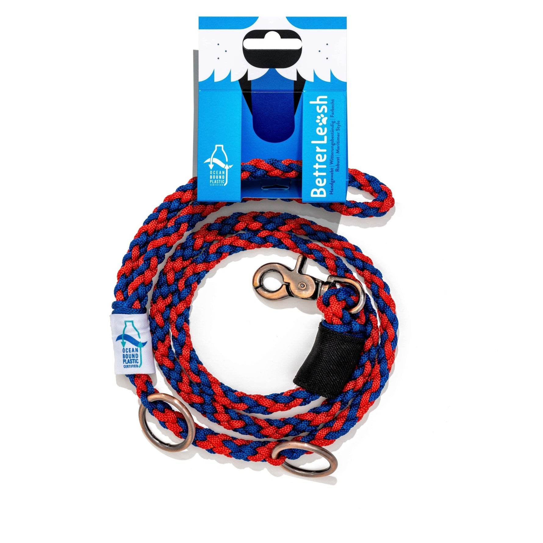 BetterLeash - 100% Fairtrade Recycled Ocean Bound Plastic Dog Leash - zooneepet.com