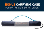 Bonus carrying case for on-the-go and easy storage